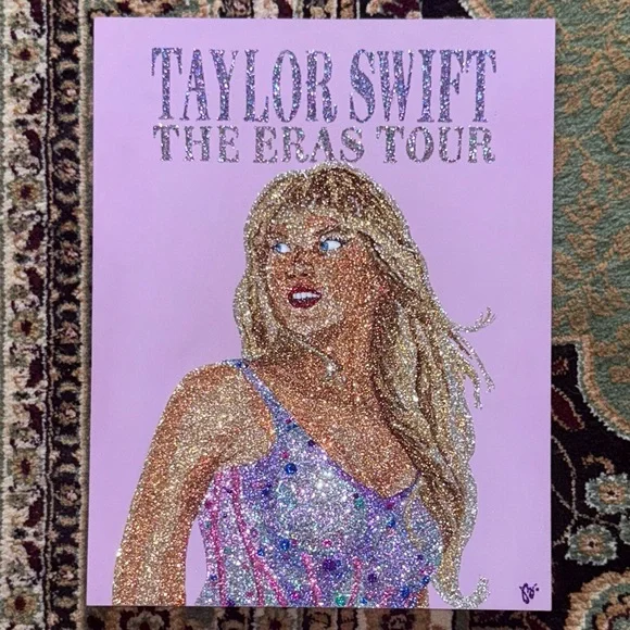 Taylor Swift Eras Tour Original Glitter Art Artwork - Picture 3 of 10